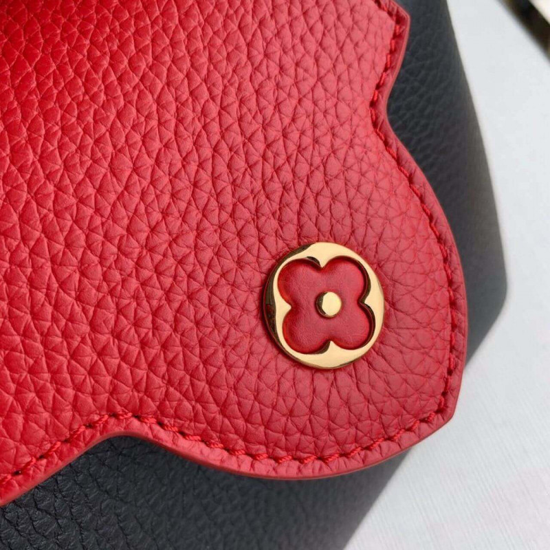 Wholesale Luxury Louis Vuitton Capucines Mini M56071 Black/Red - Image 5