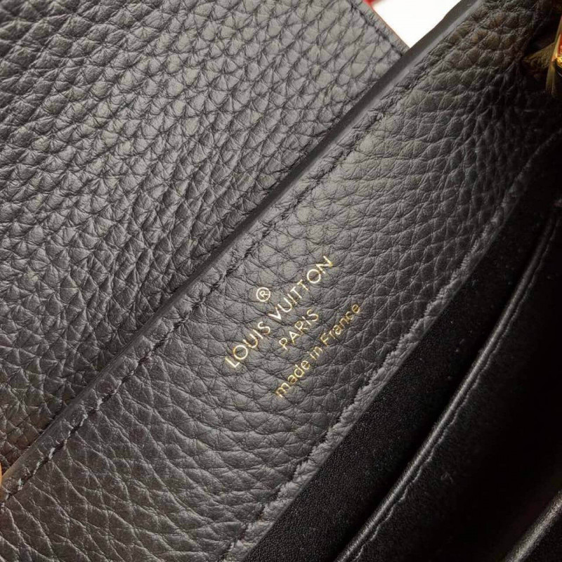 Wholesale Luxury Louis Vuitton Capucines Mini M56071 Black/Red - Image 6