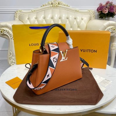 Alternative view of Wholesale Luxury Louis Vuitton Capucines Mm M59020 Gold/Noir