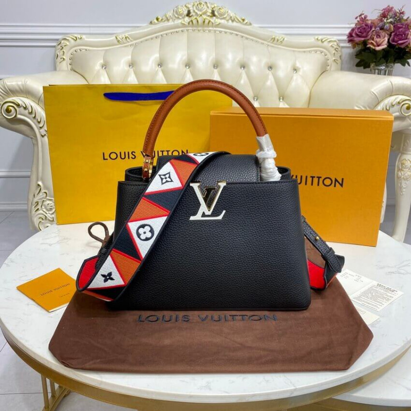 Wholesale Luxury Louis Vuitton Capucines Mm M59020 Noir/Rouge - Image 3