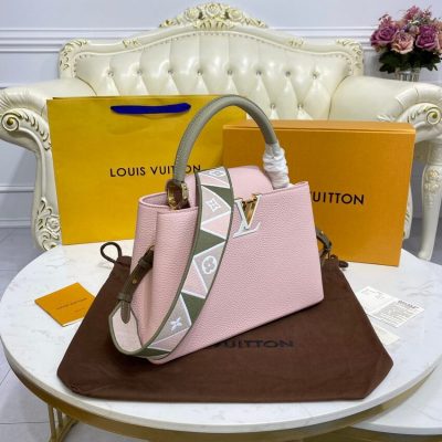 Alternative view of Wholesale Luxury Louis Vuitton Capucines Mm M59020 Rose/Beige