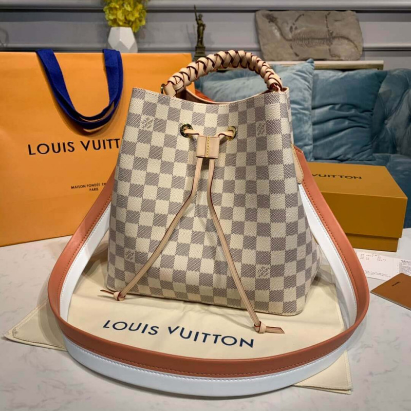 Wholesale Luxury Louis Vuitton Damier Azur Canvas Neonoe N40344