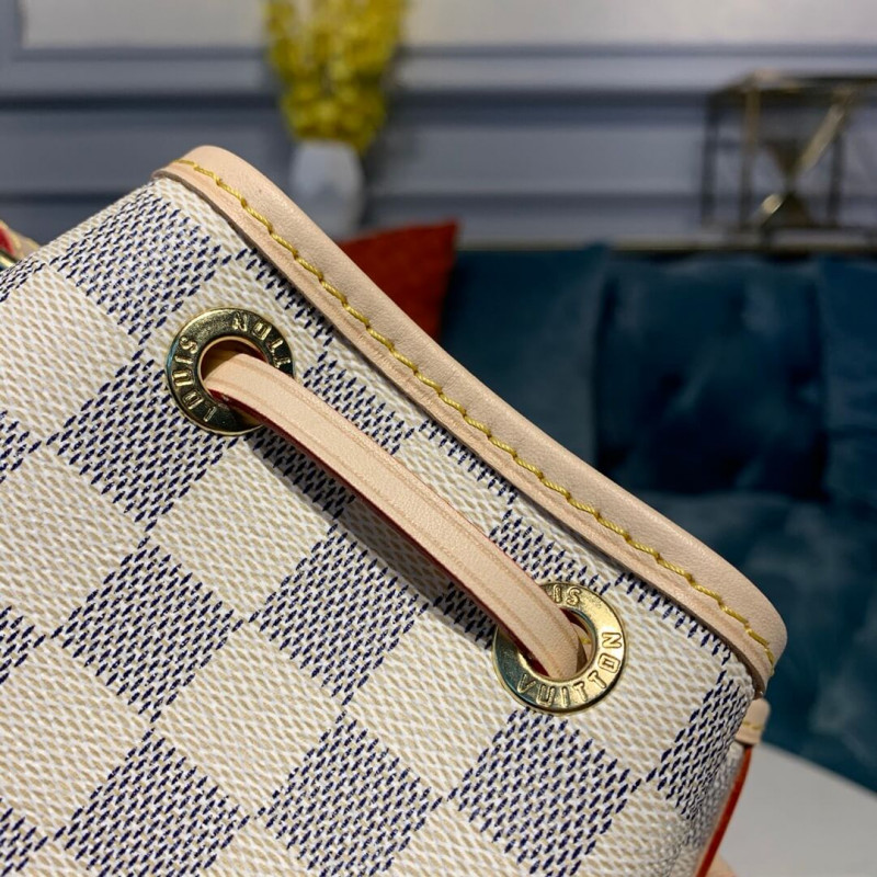 Wholesale Luxury Louis Vuitton Damier Azur Canvas Noe Bb N41220 - Image 7