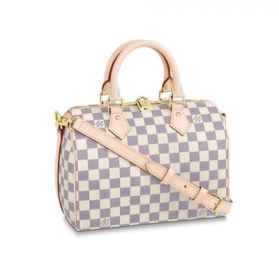 Wholesale Luxury Louis Vuitton Damier Azur Canvas Speedy Bandouliere 25 N41374