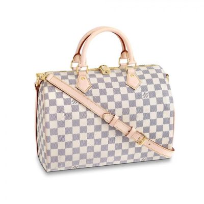 Wholesale Luxury Louis Vuitton Damier Azur Canvas Speedy Bandouliere 30 N41373