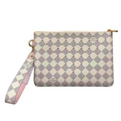Wholesale Luxury Louis Vuitton Damier Azur Canvas Zipped Pochette N67500