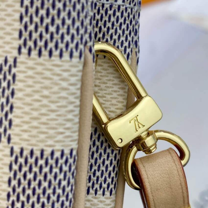 Wholesale Luxury Louis Vuitton Damier Azur Double Zip Pochette N60460 - Image 11