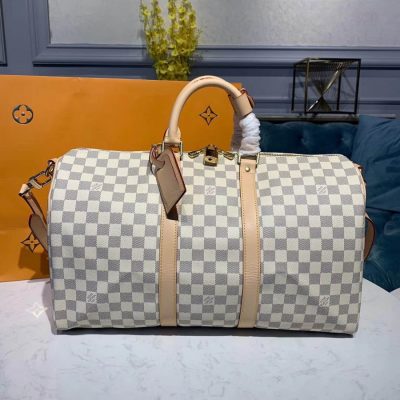 Alternative view of Wholesale Luxury Louis Vuitton Damier Azur Keepall Bandouliere 45 N41430