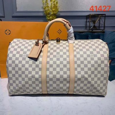 Alternative view of Wholesale Luxury Louis Vuitton Damier Azur Keepall Bandouliere 50 N41427