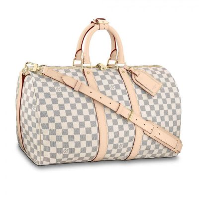 Wholesale Luxury Louis Vuitton Damier Azur Keepall Bandouliere 50 N41427
