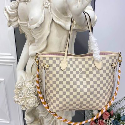 Alternative view of Wholesale Luxury Louis Vuitton Damier Azur Neverfull Mm N45295 Pink