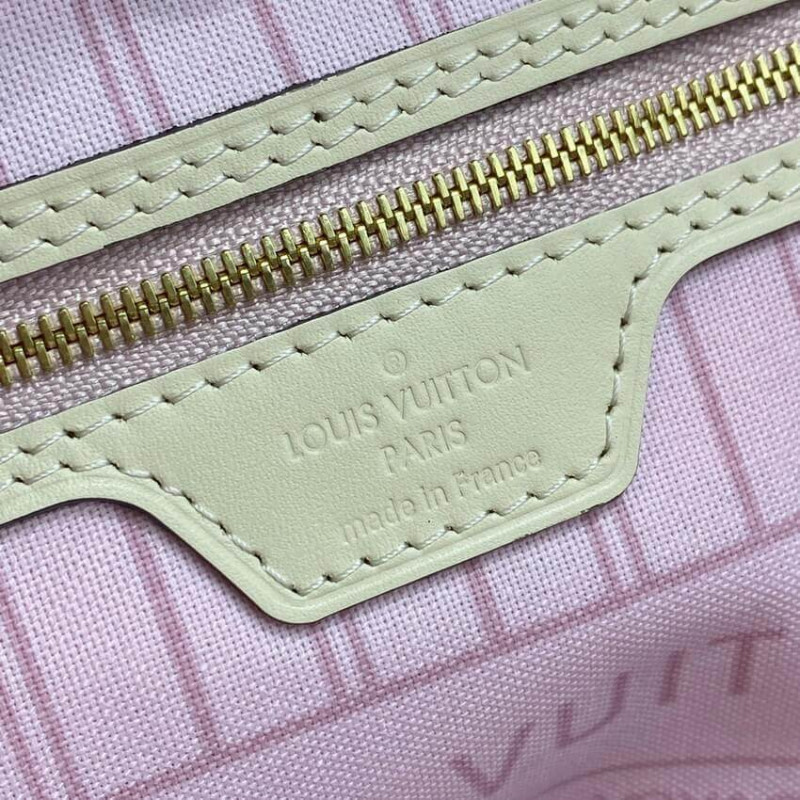 Wholesale Luxury Louis Vuitton Damier Azur Neverfull Mm N45295 Pink - Image 13