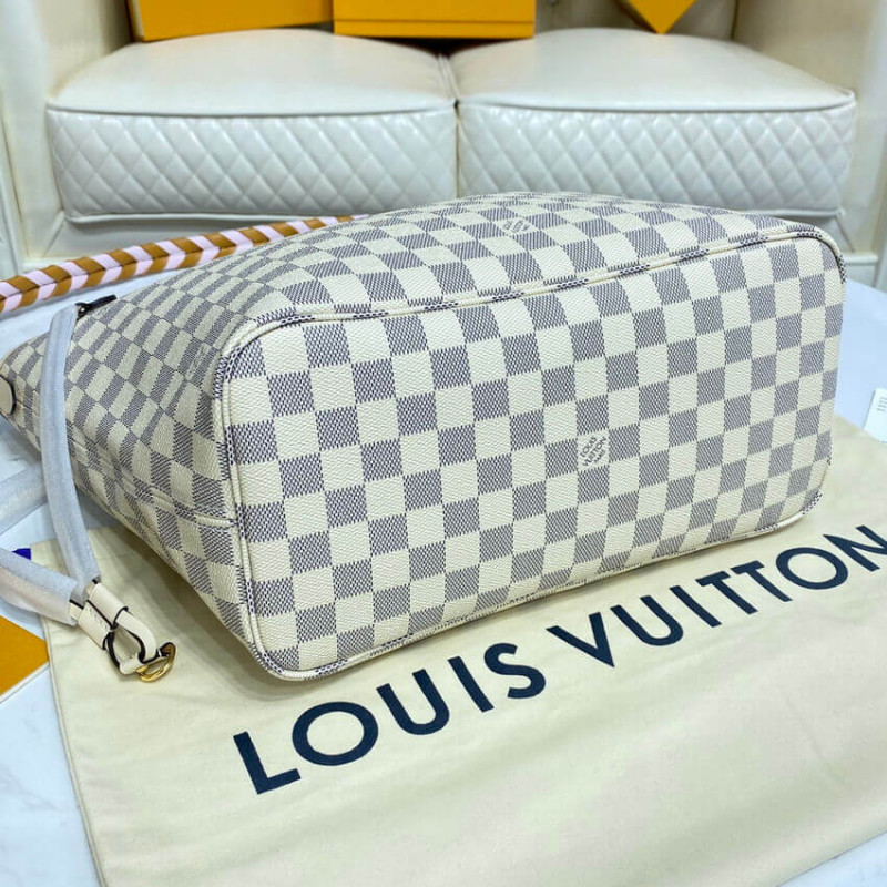 Wholesale Luxury Louis Vuitton Damier Azur Neverfull Mm N45295 Pink - Image 6