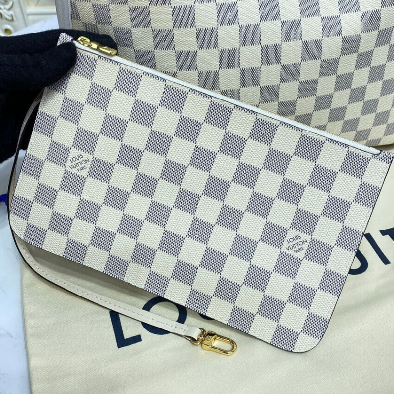 Wholesale Luxury Louis Vuitton Damier Azur Neverfull Mm N45295 Pink - Image 8