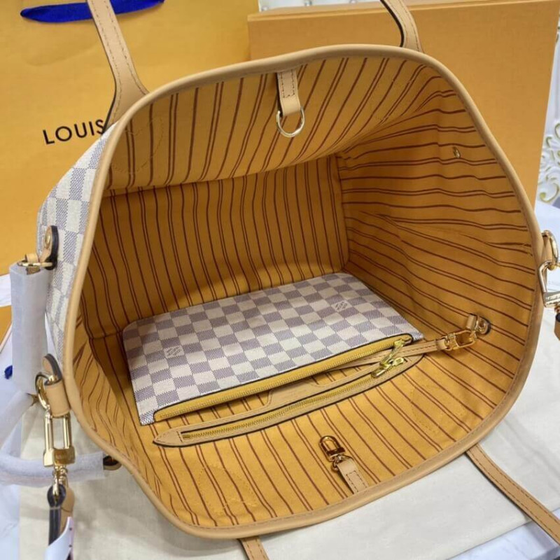Wholesale Luxury Louis Vuitton Damier Azur Neverfull Mm N50047 - Image 13