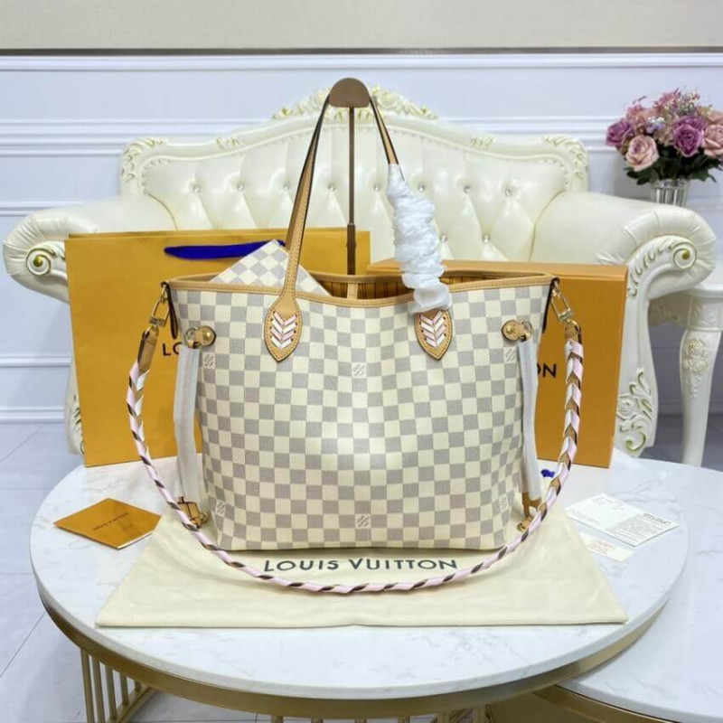 Wholesale Luxury Louis Vuitton Damier Azur Neverfull Mm N50047 - Image 3