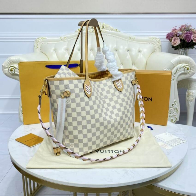 Wholesale Luxury Louis Vuitton Damier Azur Neverfull Mm N50047 - Image 4