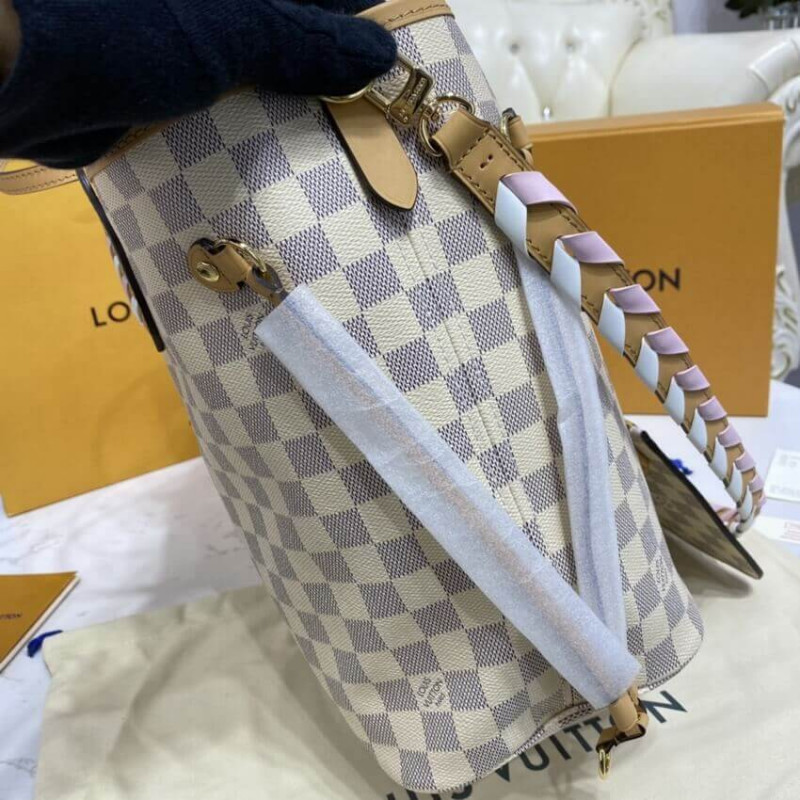 Wholesale Luxury Louis Vuitton Damier Azur Neverfull Mm N50047 - Image 7