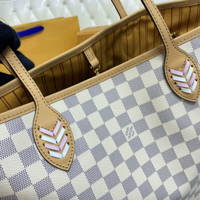 Wholesale Luxury Louis Vuitton Damier Azur Neverfull Mm N50047 - Image 8