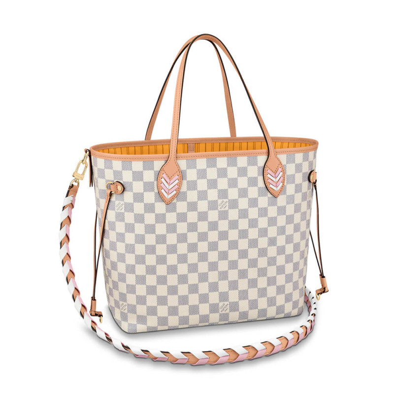 Wholesale Luxury Louis Vuitton Damier Azur Neverfull Mm N50047