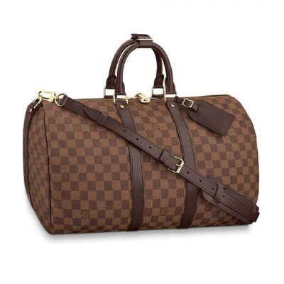 Wholesale Luxury Louis Vuitton Damier Ebene Canvas Keepall Bandouliere 50 N41427