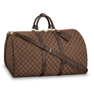 Wholesale Luxury Louis Vuitton Damier Ebene Canvas Keepall Bandouliere 55 N41414
