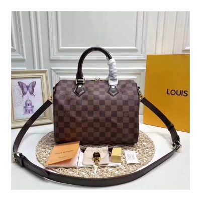 Alternative view of Wholesale Luxury Louis Vuitton Damier Ebene Canvas Speedy Bandouliere 25 N41368