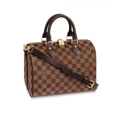 Wholesale Luxury Louis Vuitton Damier Ebene Canvas Speedy Bandouliere 25 N41368