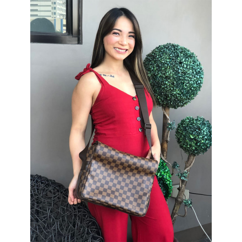 Wholesale Luxury Louis Vuitton Damier Ebene Naviglio Messenger Bag N45255 - Image 6