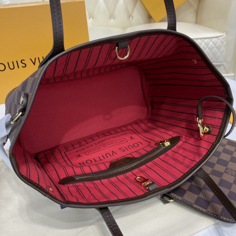 Wholesale Luxury Louis Vuitton Damier Ebene Neverfull Pm N41359 - Image 11