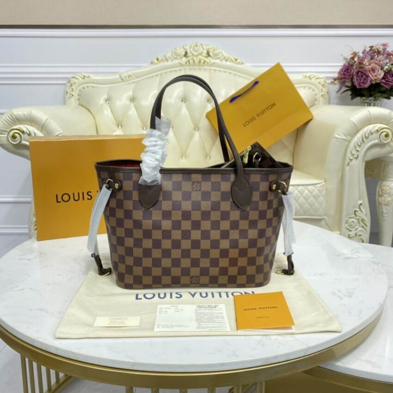 Wholesale Luxury Louis Vuitton Damier Ebene Neverfull Pm N41359 - Image 5