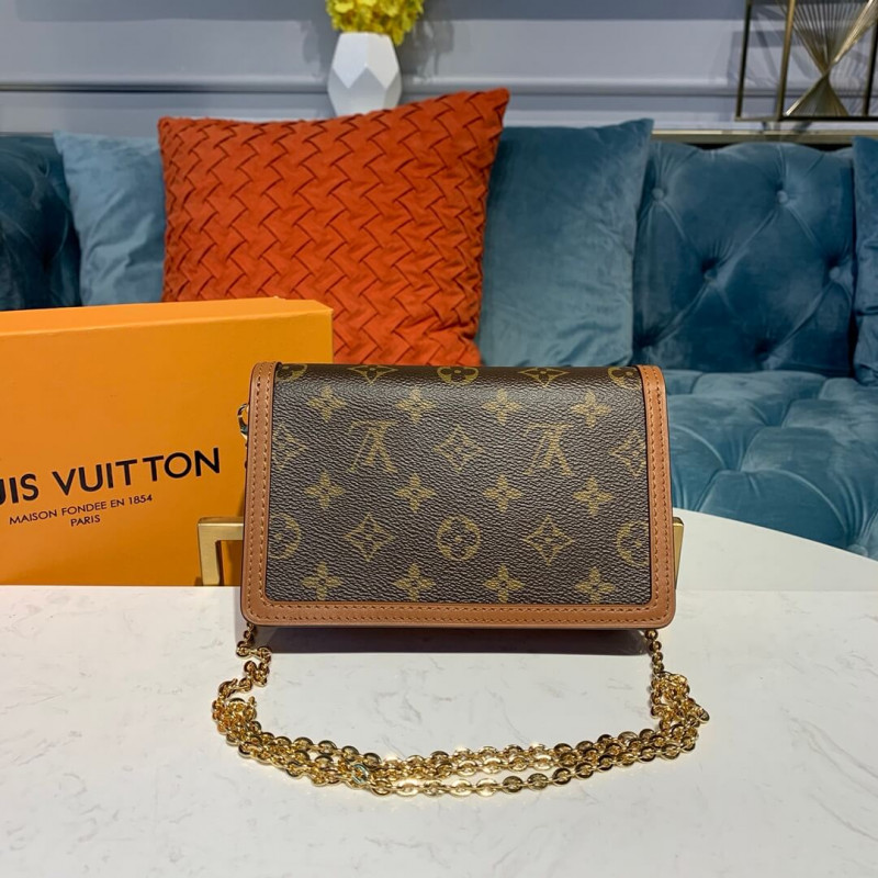 Wholesale Luxury Louis Vuitton Dauphine Chain Wallet M68746 - Image 5