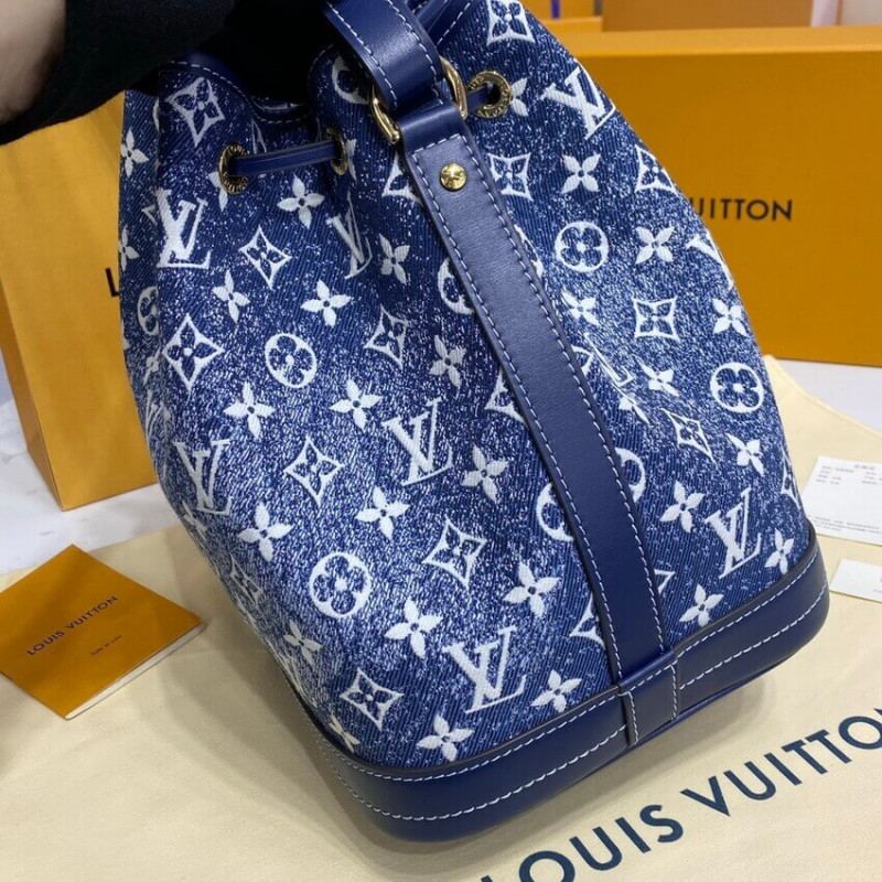 Wholesale Luxury Louis Vuitton Denim Jacquard Textil Petit Noe M59606 - Image 7