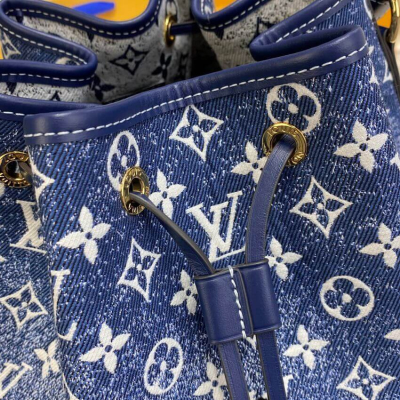 Wholesale Luxury Louis Vuitton Denim Jacquard Textil Petit Noe M59606 - Image 9