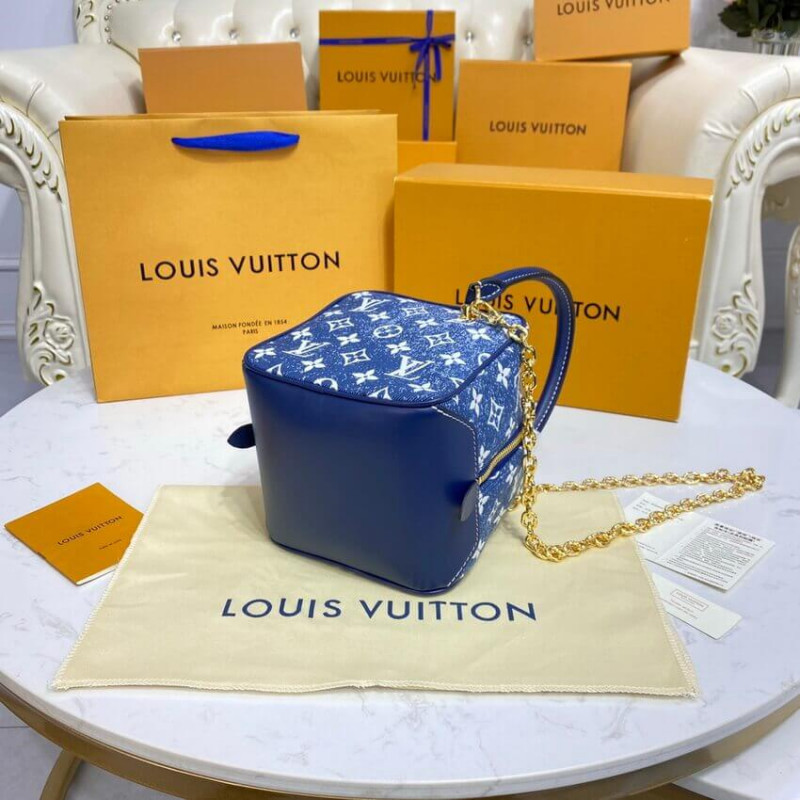 Wholesale Luxury Louis Vuitton Denim Jacquard Textil Square Bag M59611 - Image 12