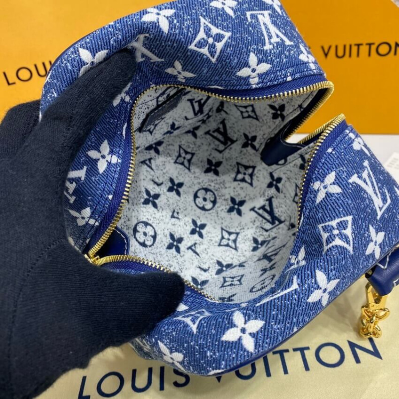 Wholesale Luxury Louis Vuitton Denim Jacquard Textil Square Bag M59611 - Image 17