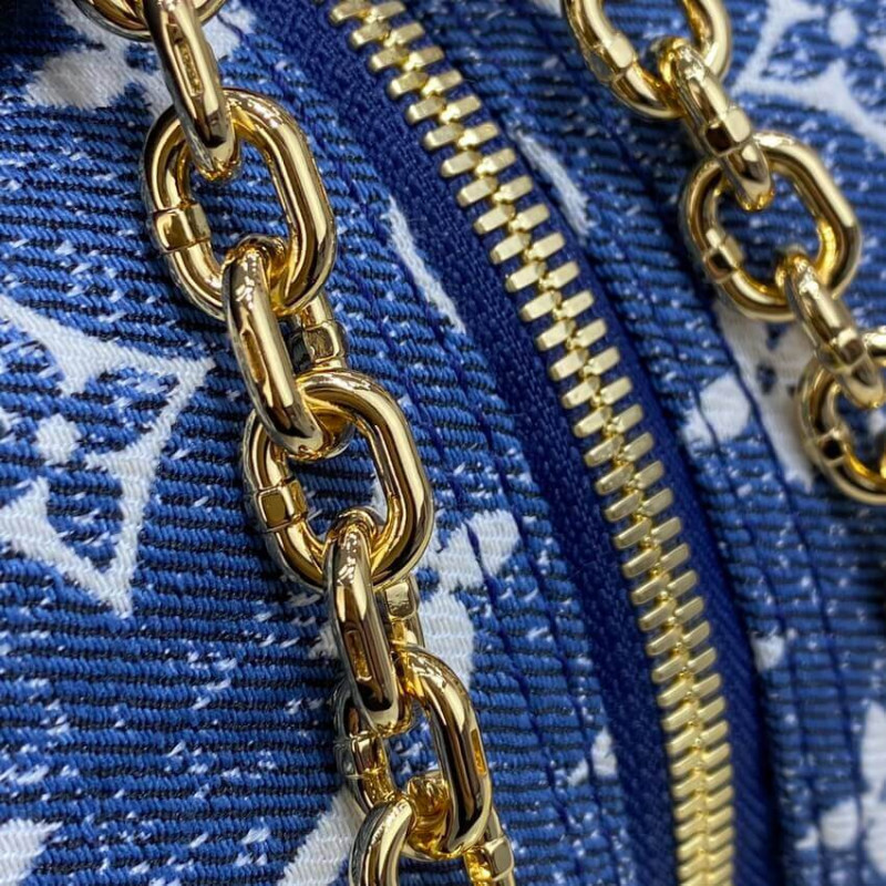 Wholesale Luxury Louis Vuitton Denim Jacquard Textil Square Bag M59611 - Image 20