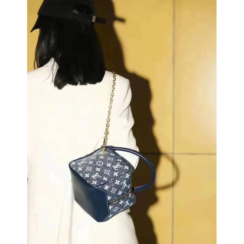 Wholesale Luxury Louis Vuitton Denim Jacquard Textil Square Bag M59611 - Image 5