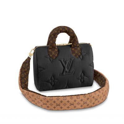 Wholesale Luxury Louis Vuitton Econyl Speedy Bandouliere 25 M59008 Black