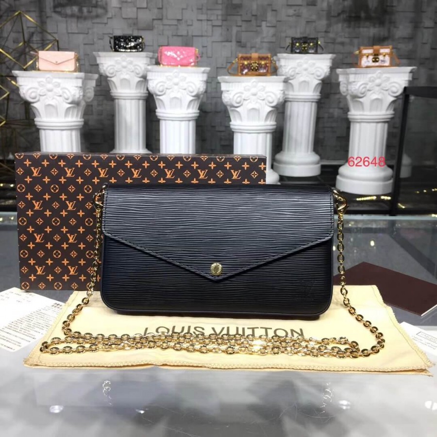 Wholesale Luxury Louis Vuitton Epi Leather Pochette Felicie M62648 - Image 2