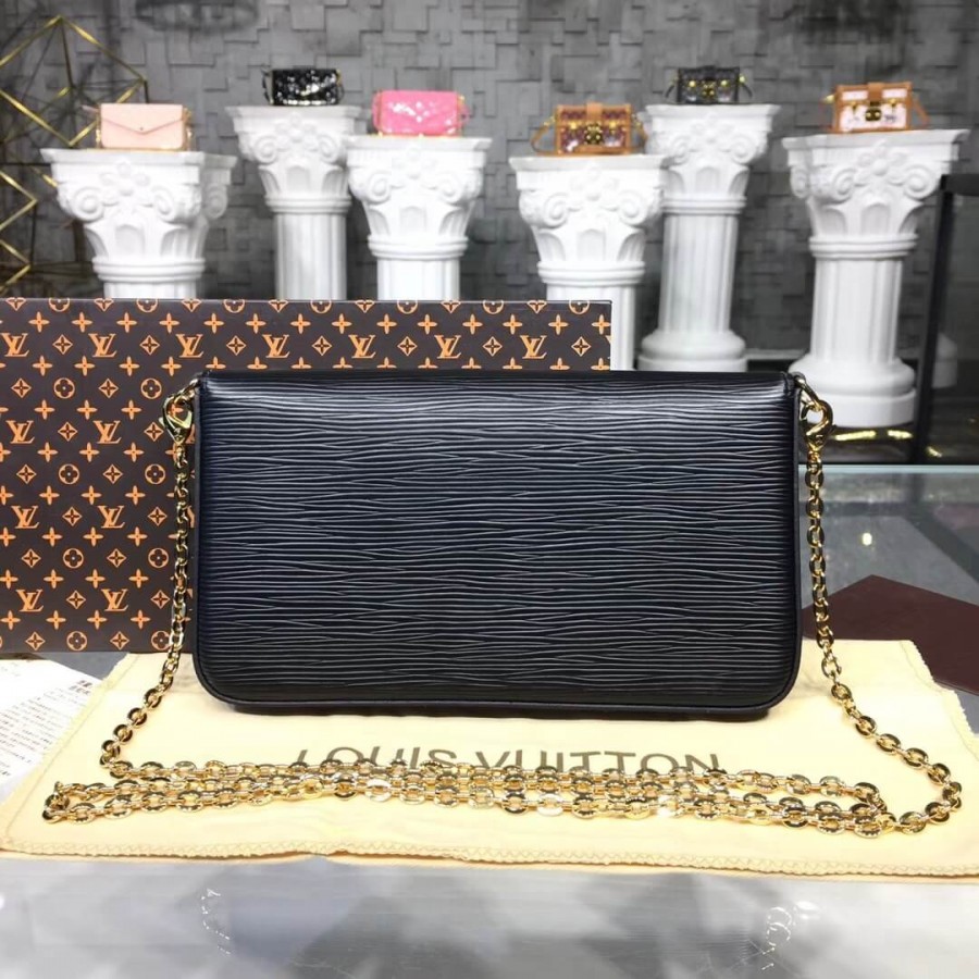 Wholesale Luxury Louis Vuitton Epi Leather Pochette Felicie M62648 - Image 4