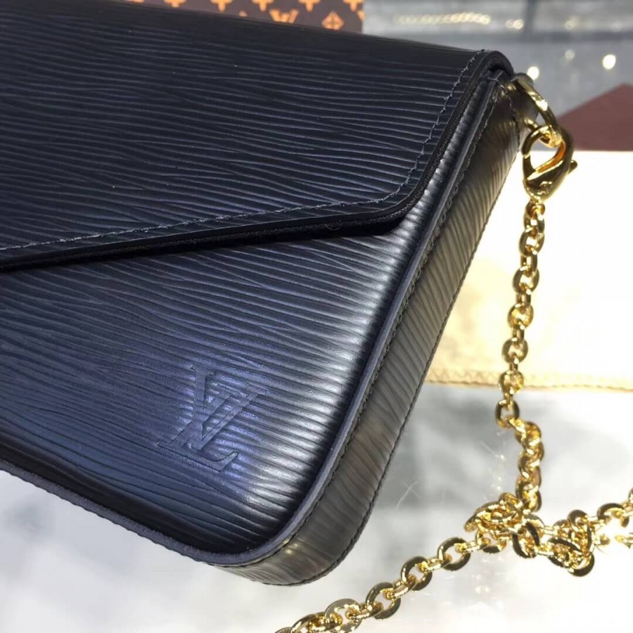 Wholesale Luxury Louis Vuitton Epi Leather Pochette Felicie M62648 - Image 5