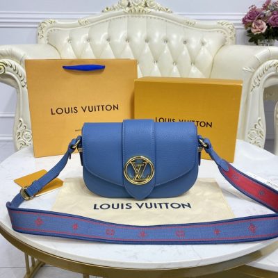Wholesale Luxury Louis Vuitton Lv Pont 9 Soft Mm M58967 Blue