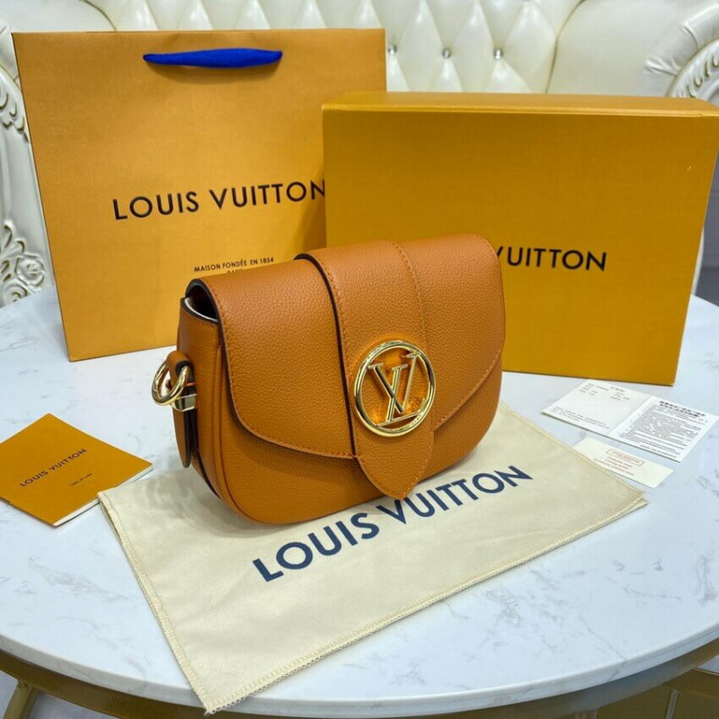 Wholesale Luxury Louis Vuitton Lv Pont 9 Soft Pm M58729 Golden Siena - Image 2