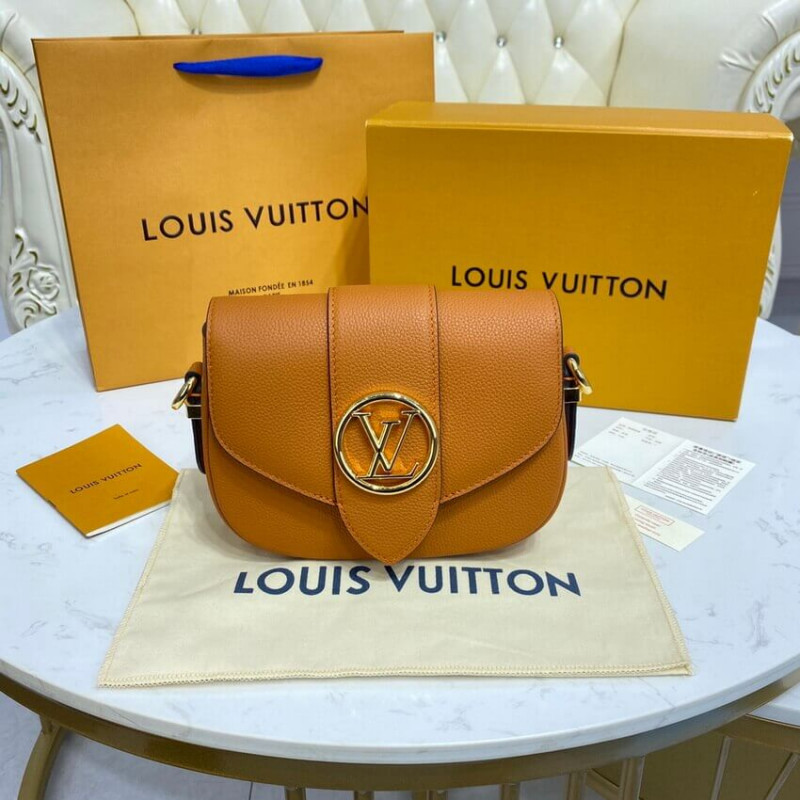 Wholesale Luxury Louis Vuitton Lv Pont 9 Soft Pm M58729 Golden Siena