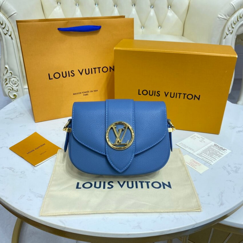 Wholesale Luxury Louis Vuitton Lv Pont 9 Soft Pm M58964 Blue - Image 3