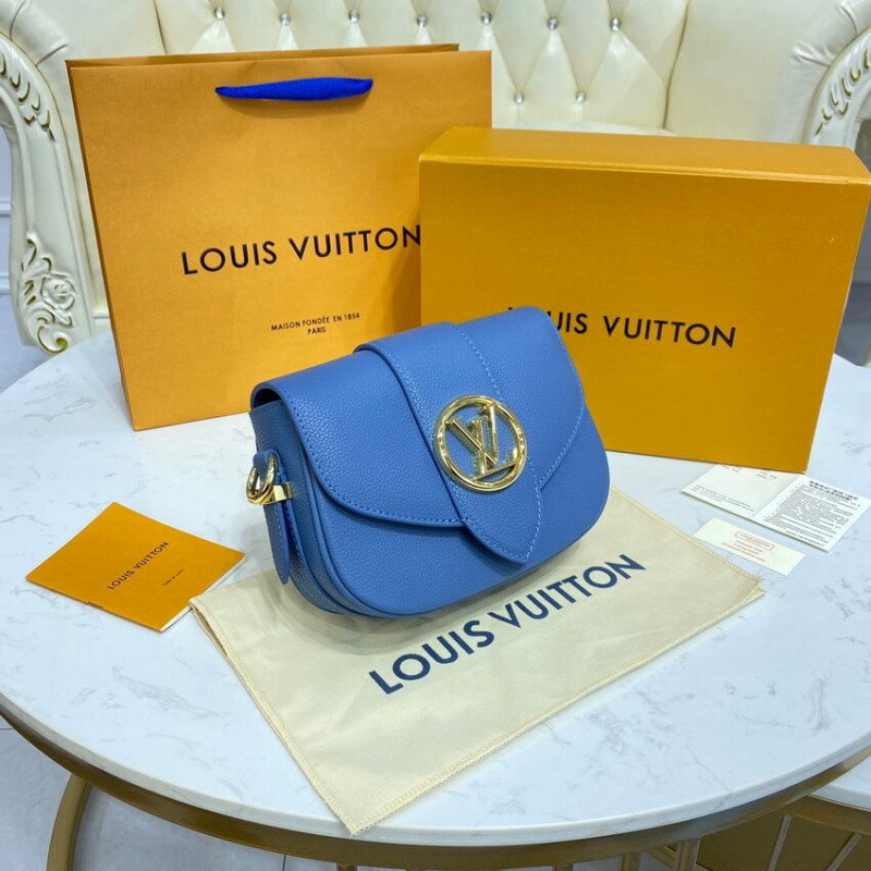 Wholesale Luxury Louis Vuitton Lv Pont 9 Soft Pm M58964 Blue - Image 4