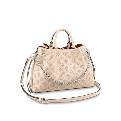 Wholesale Luxury Louis Vuitton Mahina Calf Leather Bella Tote M59203 Cream