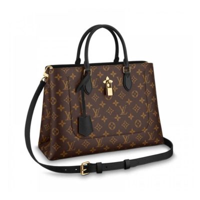 Wholesale Luxury Louis Vuitton Monogram Canvas Flower Tote M43550 Black