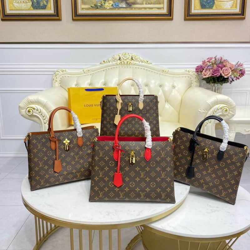 Wholesale Luxury Louis Vuitton Monogram Canvas Flower Tote M43770 Caramel - Image 17